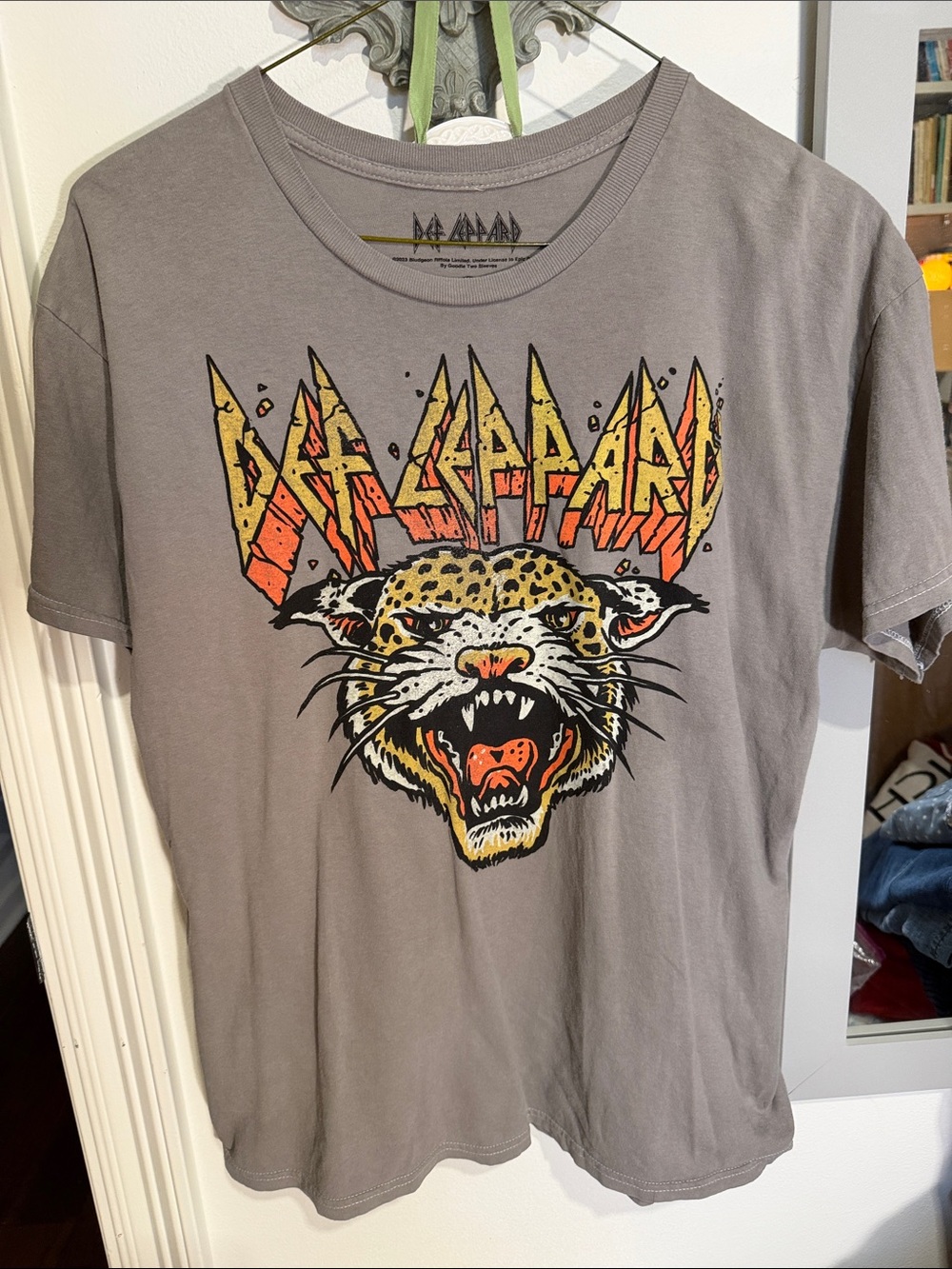 Def Leppard Short Sleeve Graphic Tee - Gray